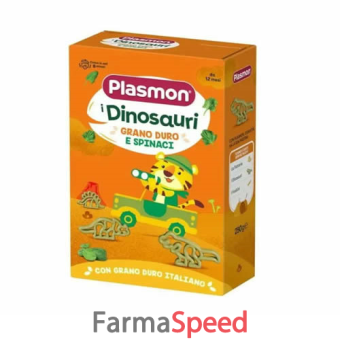 plasmon pasta dinosauri e spinaci 250 g