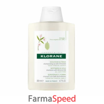 klorane shampoo latte mandorla 200 ml