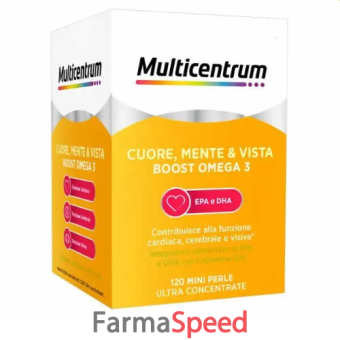 multicentrum boost omega 3 cuore mente e vista 120 mini perle