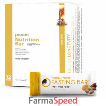 prolon nutrition bar noci e miele box da 12 pezzi