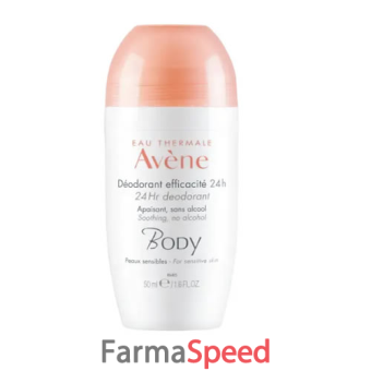 avene deodorante roll on body efficacia 24h 50 ml