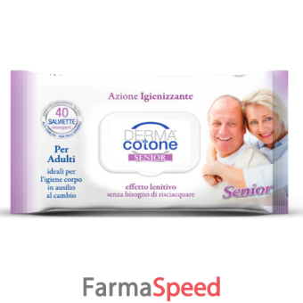 dermacotone senior salviettine per adulti 40 pezzi