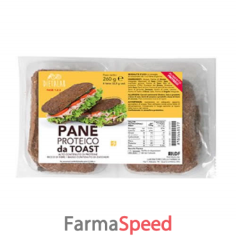 dietalab pane proteico da toast 260 g