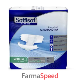 pannolone mutandina soffisof classic super m 30 pezzi