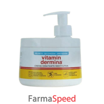 vitamindermina crema idratante restitutiva con dispenser 400 ml