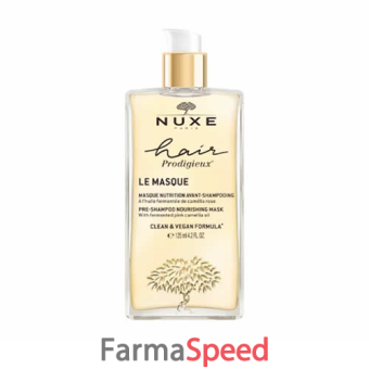 nuxe hair prodigieuse pre shampoo maschera nutriente 125 ml