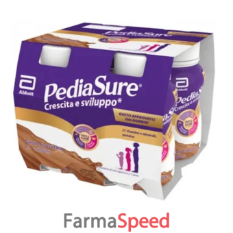 pediasure crescita sviluppo cioccolato 200 ml 4 pezzi