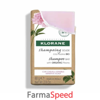 klorane shampoo solido peonia bio 80 g