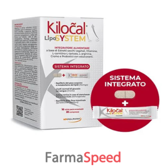 kilocal lipo system 20 compresse + 10 stick orosolubili