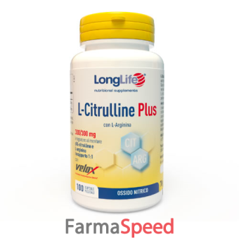 longlife l-citrulline plus 100 capsule vegetali