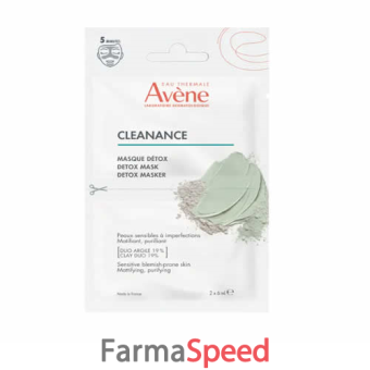 avene cleanance maschera detox 2 bustine da 6 ml