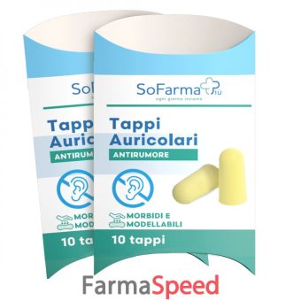 tappi auricolari sofarmapiu' 10 pezzi