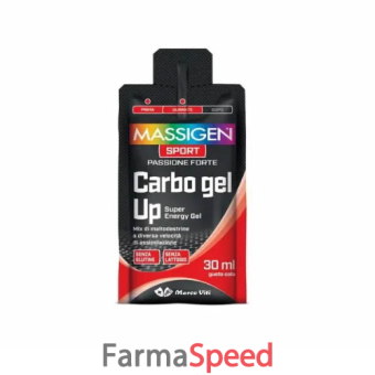 massigen sport carbo gel up 1 pezzo da 30 ml