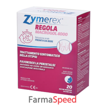 zymerex regola macrogol 4000 20 bustine da 20 ml