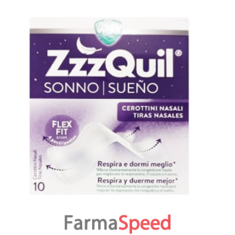 cerotto nasale zzzquil 10 pezzi