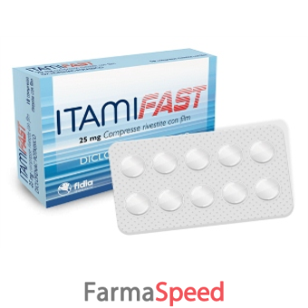 itamifast - 25 mg compresse rivestite con film 10 compresse in blister pa/pvc/al 