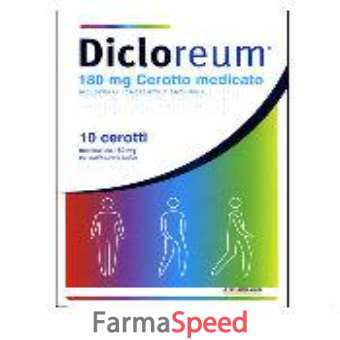 dicloreum ant loc - 180 mg cerotto medicato, 10 cerotti