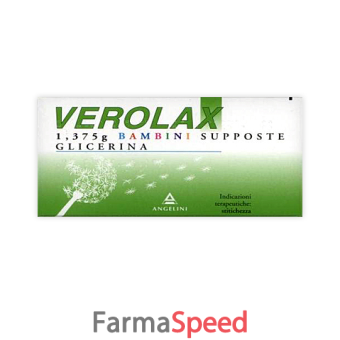 verolax - 1,375 g bambini supposte 18 supposte 