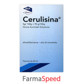 cerulisina - 4,6 g / 100 ml + 87 g / 100 ml gocce auricolari soluzione flacone da 20 ml