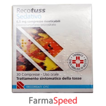 recotuss sedat - 6,5 mg compresse masticabili 30 compresse 