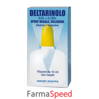 deltarinolo - 0,5% + 0,125% spray nasale, soluzione flacone 15 ml 