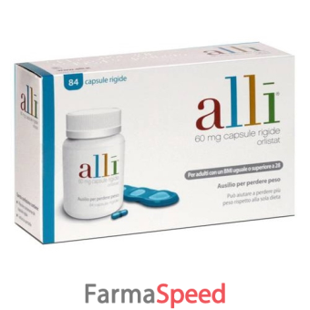 alli - 60 mg capsula rigida - uso orale - flacone (hdpe) 84 capsule 