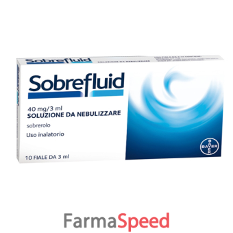 sobrefluid - 40 mg/ 3 ml soluzione da nebulizzare 10 fiale da 3 ml 