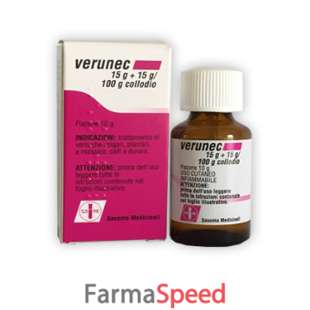 verunec - 15 g+ 15 g/100 g collodio flacone 10 g 