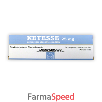 ketesse - 25 mg compresse rivestite 20 compresse