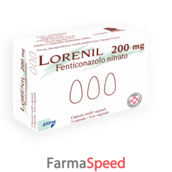 lorenil - 200 mg capsule molli vaginali 3 capsule 