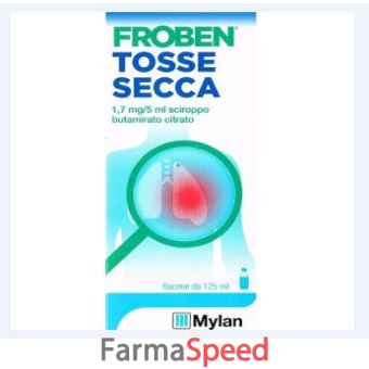 froben tosse secca - 1,7 mg/5 ml sciroppo flacone 125 ml con misurino 