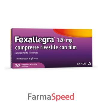 fexallegra - 120 mg compresse rivestite con film 10 compresse in blister pvc/pvdc/al