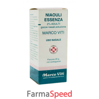 niaouli essenza mv - 2% gocce nasali, soluzione flacone 20 g 