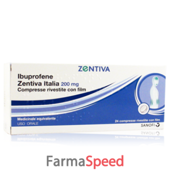 ibuprofene zent it - 200 mg compresse rivestite con film, 24 compresse in blister pvc/al