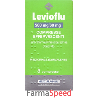 levioflu*8 cpr eff 500 mg + 60 mg