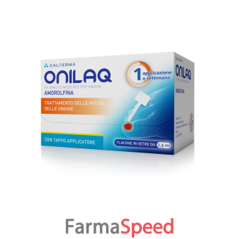 onilaq - 5% smalto medicato per unghie, 1 flacone in vetro da 2,5 ml con tappo applicatore e con accessori (limette per unghie,tamponi detergenti)