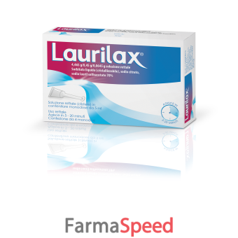 laurilax - 5 ml soluzione rettale 4 contenitori monodose in ldpe