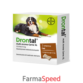 drontal multi aroma carne xl* 2 compresse