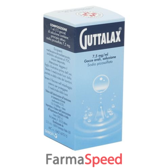 guttalax - 7,5 mg/ml gocce, soluzione orale flacone da 15 ml 