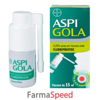 aspi gola - 0,25% spray per mucosa orale flacone da 15 ml 