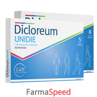 dicloreum unidie - 136 mg cerotto medicato 8 cerotti