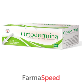 ortodermina*crema dermatologica 10 tubi 3 g 5%