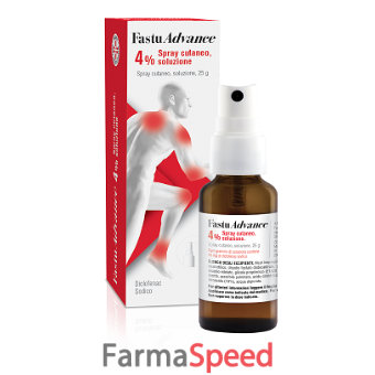 fastuadvance*soluzione cutanea spray 1 flacone 25 g 4%