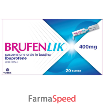 brufenlik*20 bustine sospensione orale 400 mg 10 ml