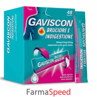 gaviscon bruciore e indigestione 48 bustine