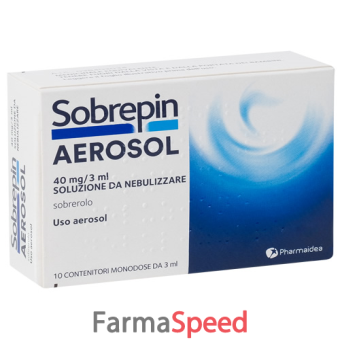 sobrepin aerosol - 40 mg/ 3 ml soluzione da nebulizzare 10 contenitori monodose da 3 ml 