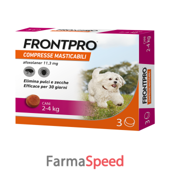 frontpro 3 compresse per cani 2-4 kg 11,3mg