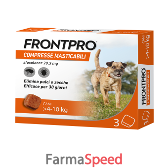 frontpro 3 compresse per cani 4-10 kg 28,3mg