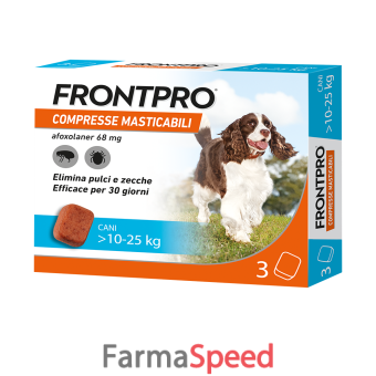 frontpro 3 compresse per cani 10-25 kg 68mg