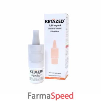 ketazed*collirio 1fl 10ml0,25mg/ml